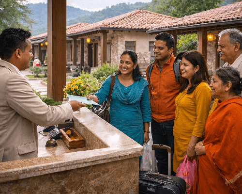 Resort check-in